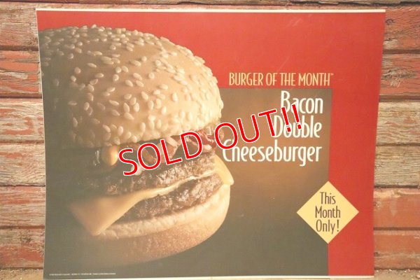 画像1: dp-230901-45 McDonald's / 1994 Translite "Bacon Double Cheeseburger"