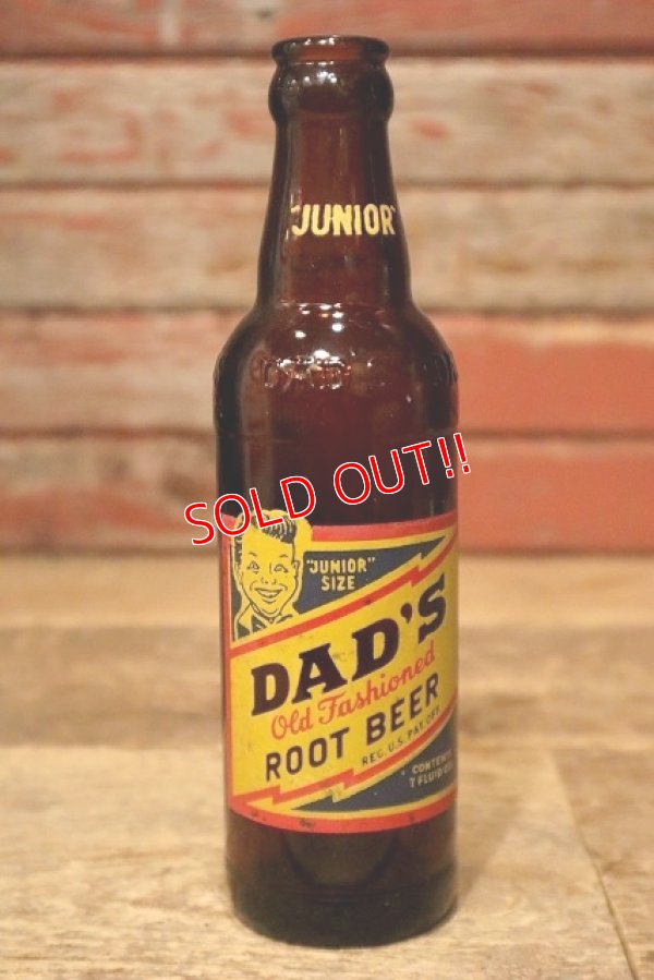 画像1: dp-231001-09 DAD'S ROOT BEER / 1950's "JUNIOR" SIZE 7 FL.OZ Bottle