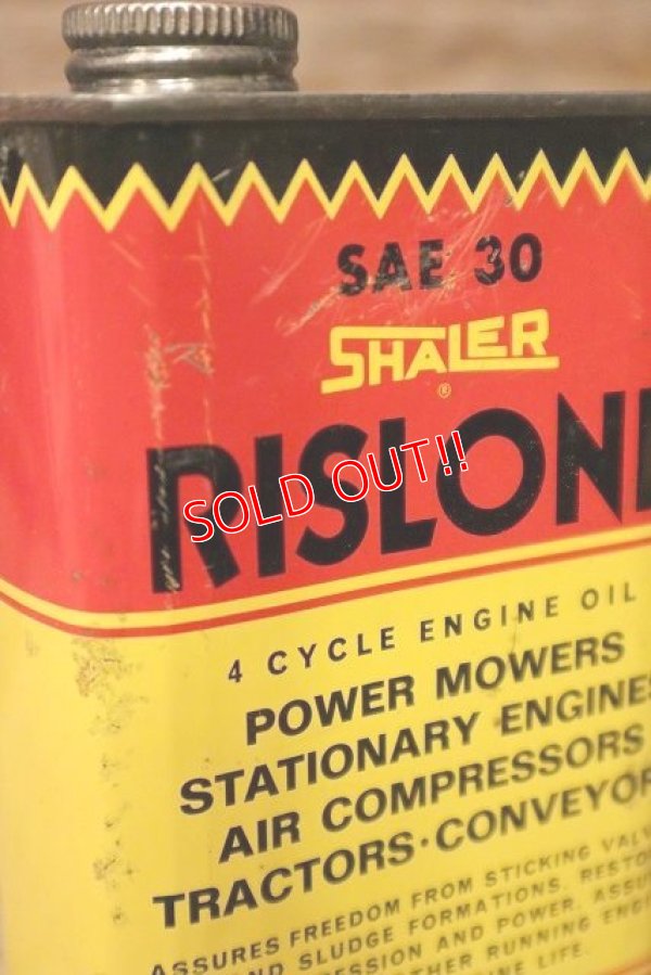 画像2: dp-230901-99 SHALER RISLONE / 4 CYCLE ENGINE OIL 16 FL.OZ Can