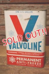 dp-231012-49 VALVOLINE / 1960's-1970's PERMANENT ANTI-FREEZE ONE U.S.GALLON CAN