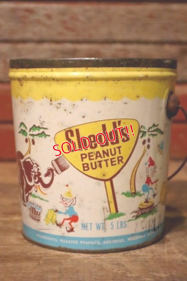 画像1: dp-231016-17 Shedd's PEAUTS BUTTER / 1960's Tin Can