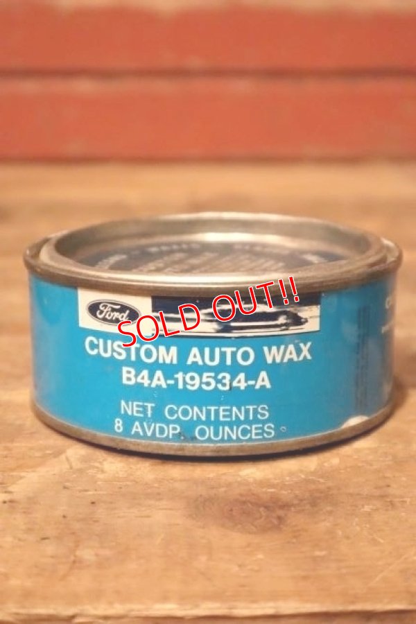 画像1: dp-231012-87 Ford / 1966 CUSTOM AUTO WAX 8 OZ. CAN