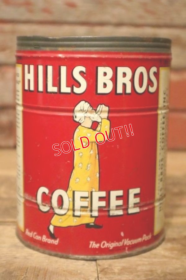 画像1: dp-231016-29 HILLS BROS COFFEE / Vintage Tin Can