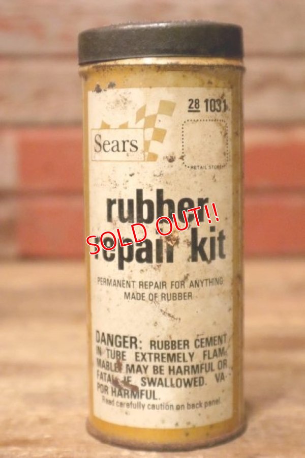 画像1: dp-231016-65 Sears rubber repair kit / Vintage Tin Can