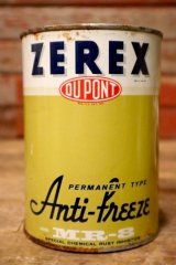 dp-231012-58 DU PONT ZEREX / 1950's Anti-Freeze MR8 U.S.ONE QUART CAN