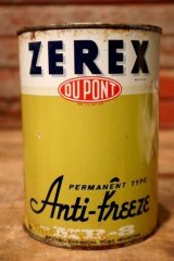 dp-231012-59 DU PONT ZEREX / 1950's Anti-Freeze MR8 U.S.ONE QUART CAN