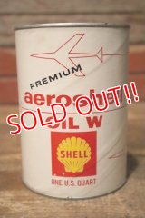 dp-231012-71 SHELL / PREMIUO aeroshell OIL W U.S. ONE QUART MOTOR OIL CAN