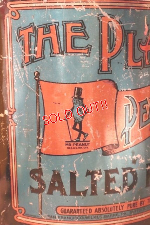 画像2: dp-231101-08 PLANTERS / MR.PEANUT PENNANT SALTED PEANUT 1920's Tin Can