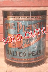 dp-231101-08 PLANTERS / MR.PEANUT PENNANT SALTED PEANUT 1920's Tin Can