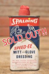 dp-231101-22 SPALDING / 1970's SPEED-EE Baseball Mitt & Glove Dressing Handy Can