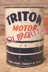 dp-231012-40 UNION OIL COMPANY / 1930's TRITON MOTOR OIL One U.S. Quart Can