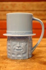 ct-231211-05 PLANTERS / MR.PEANUT 1950's Plastic Mug (Blue)