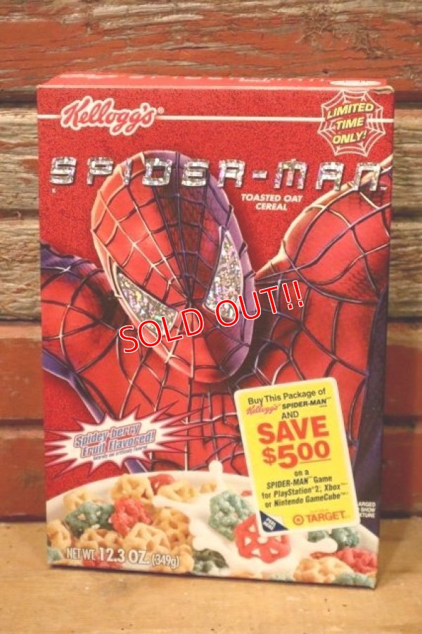 画像1: ct-231101-21 SPIDER-MAN / Kellogg's 2002 Cereal Box