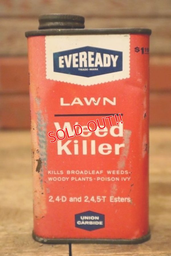 画像1: dp-231016-54 UNION CARBIDE EVEREADY / LAWN Weed Killer Can