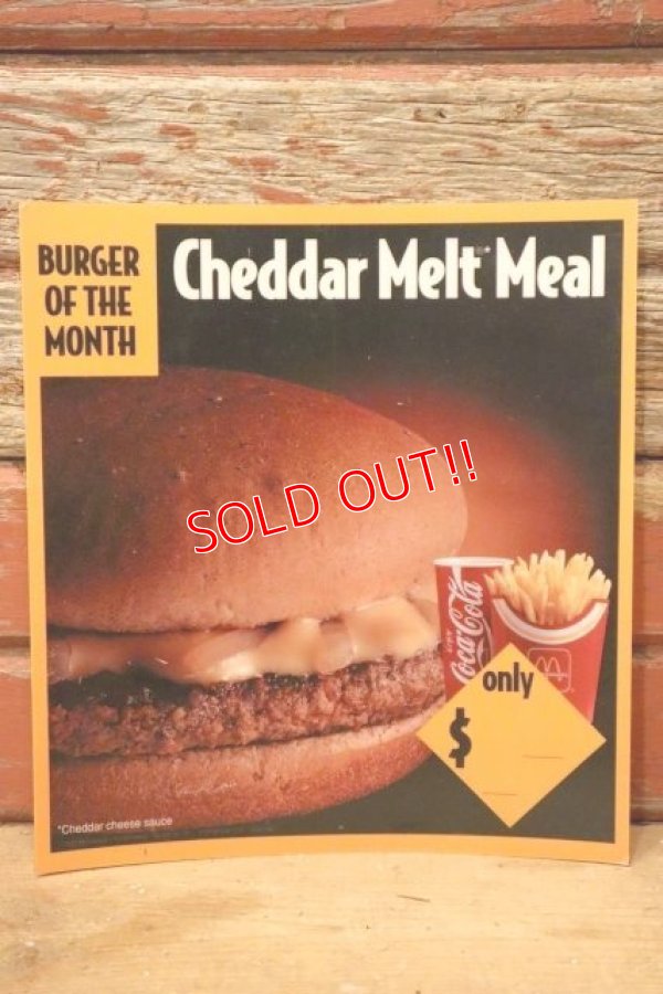 画像1: dp-230901-45 McDonald's / 1993 Translite "Cheddar Melt Meal"