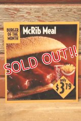 dp-230901-45 McDonald's / 1994 Translite "McRib Meal"