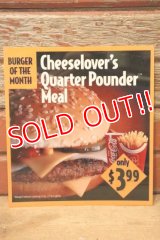 dp-230901-45 McDonald's / 1993 Translite "Cheeselover's Quarter Pounder Meal"