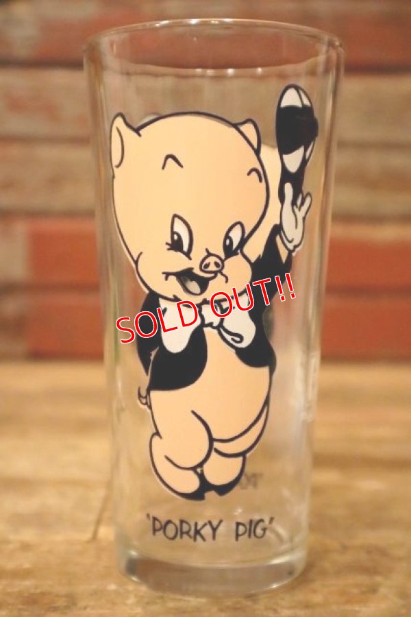 画像1: gs-231001-03 Porky Pig / PEPSI 1973 Collector Series Glass