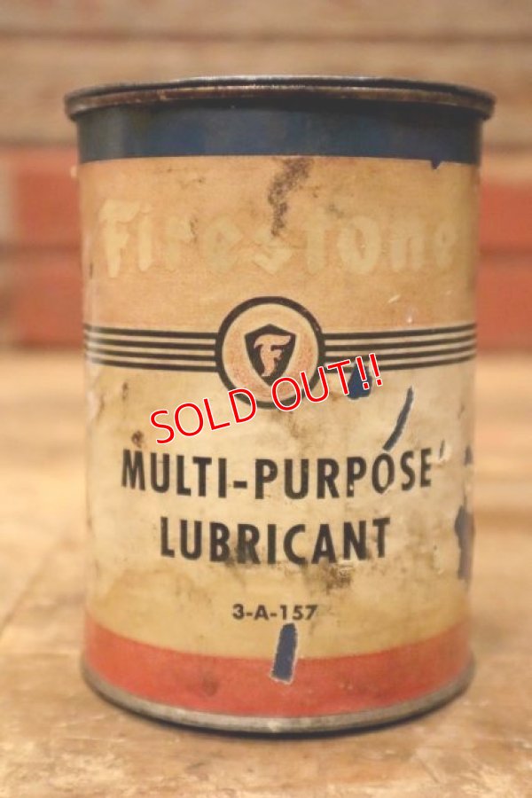 画像1: dp-231012-03 Firestone / 1950's MULTI-PURPOSE LUBRICANT CAN