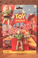 ct-231101-31 TOY STORY / THINKWAY 1990's Buzz Lightyear Bendable Figure