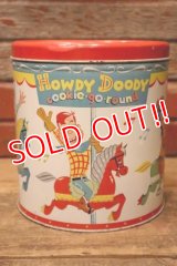 ct-231211-22 HOWDY DOODY / BLUE MAGIC 1950's cookie-go-around Tin Can