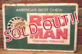 dp-240101-01 RED MAN CHEWING TOBACCO / 1950's〜 Metal Sign