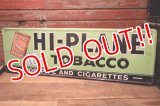 dp-240101-02 HI-PLANE TOBACCO / 1940's-1950's Metal Sign