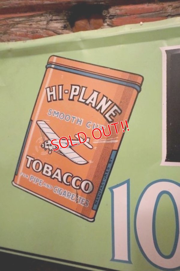 画像2: dp-240101-02 HI-PLANE TOBACCO / 1940's-1950's Metal Sign