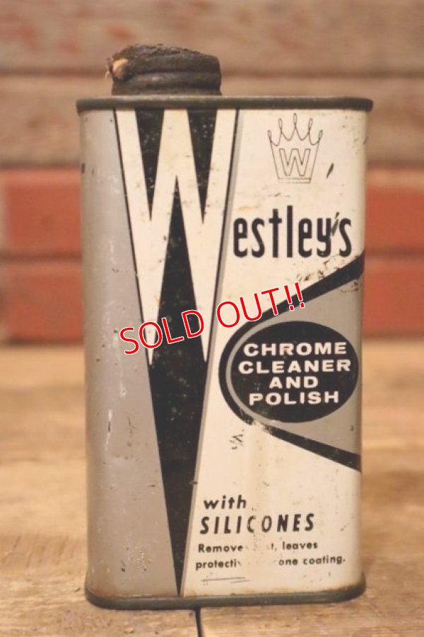 画像1: dp-230901-120 Westley's CHROME CLEANER AND POLISH CAN