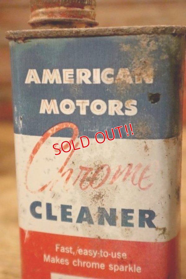 画像2: dp-231016-68 AMERICAN MOTORS INC. Chrome CLEANER CAN