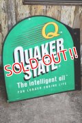 dp-240101-20 QUAKER STATE MOTOR OIL / Late 1980's-1990's W-side Metal Sign