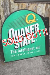 dp-240101-20 QUAKER STATE MOTOR OIL / Late 1980's-1990's W-side Metal Sign