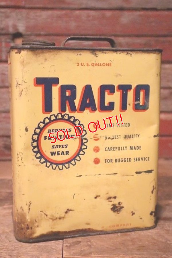 画像1: dp-230901-60 TRACTO / 2 U.S.GALLONS MOTOR OIL CAN