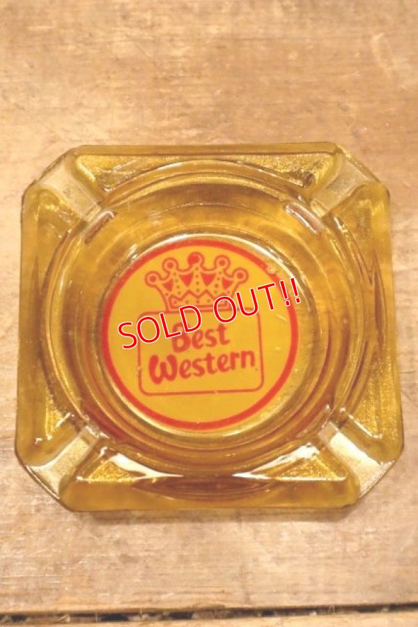 画像2: dp-240214-22 Best Western / Vintage Glass Ashtray