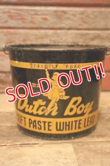 dp-240214-05 Dutch Boy/ 1950's-1960's SOFT PASTE WHITE LEAD 25 LBS. NET Bucket