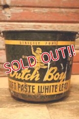 dp-240214-06 Dutch Boy/ 1950's-1960's SOFT PASTE WHITE LEAD 50 LBS. NET Bucket