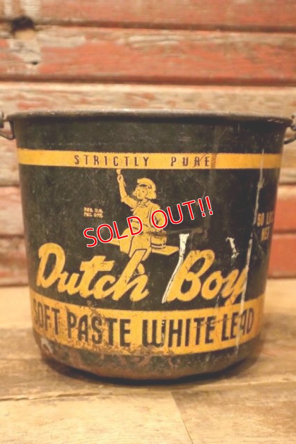 画像1: dp-240214-06 Dutch Boy/ 1950's-1960's SOFT PASTE WHITE LEAD 50 LBS. NET Bucket