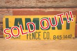 dp-240207-22 LAMONT FENCE CO. Metal Sign