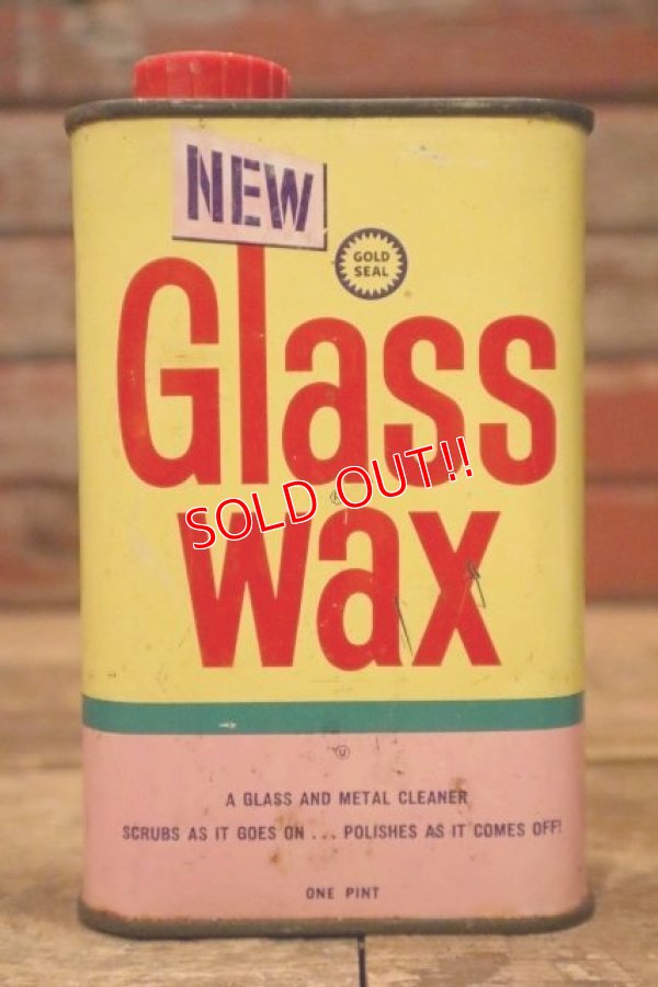 画像1: dp-240207-07 GOLD SEAL / 1966 Glass Wax CAN