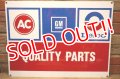 dp-240207-08 AC GM Delco / QUALITY PARTS Metal Sign