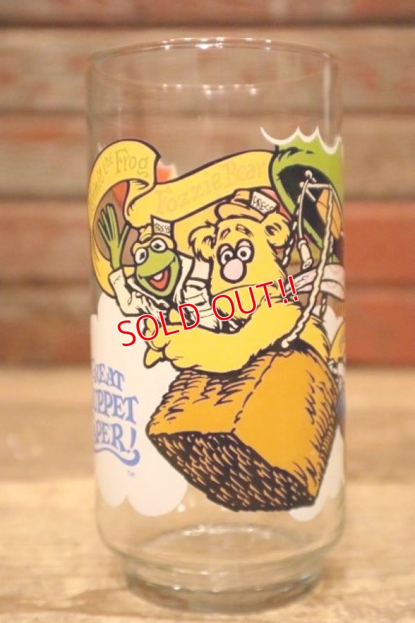 画像1: gs-240207-04 Muppets / McDonald's 1981 "The Great Muppet Caper!" Kermit, Fozzie and Gonzo Glass