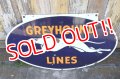 dp-240301-02 GREYHOUND / 1950's W-sided Porcelain Sign