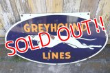 dp-240301-02 GREYHOUND / 1950's W-sided Porcelain Sign