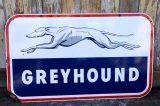 dp-240301-03 GREYHOUND / 1950's W-sided Porcelain Sign