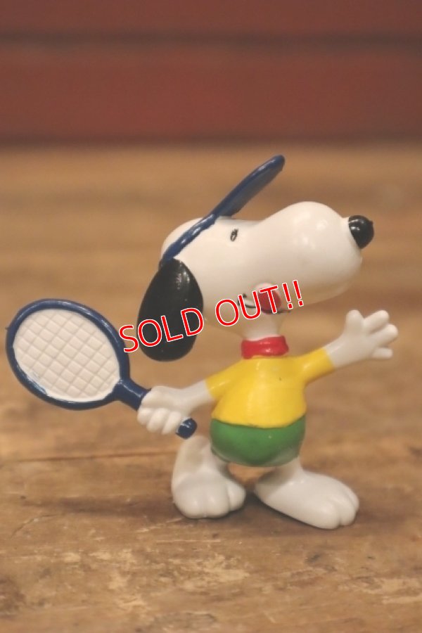 画像1: ct-240214-195 Snoopy / Schleich PVC Figure "Tennis"