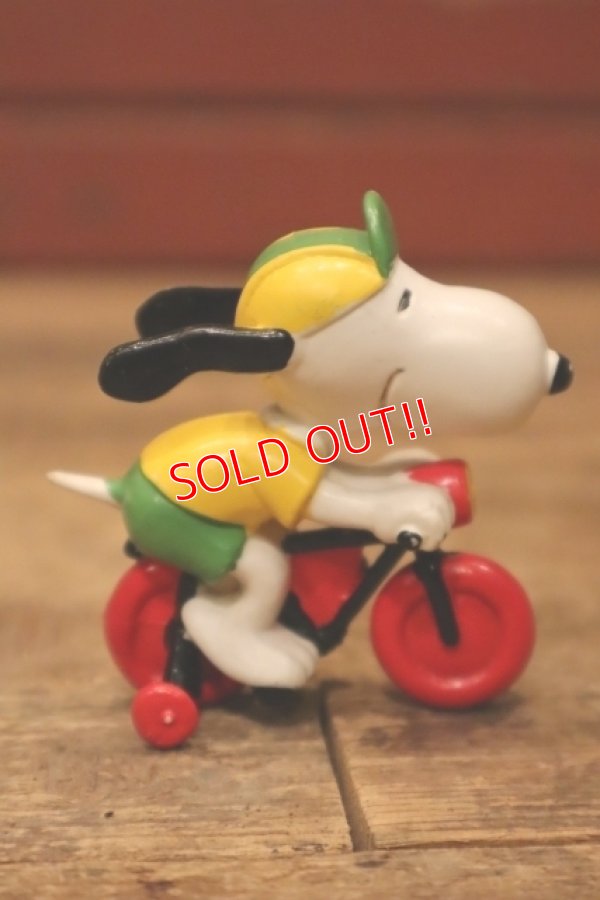 画像3: ct-240214-195 Snoopy / Schleich PVC Figure "Bicycle"