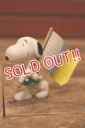 ct-240214-195 Snoopy / Comics Spain 1990's PVC Figure "Flag"