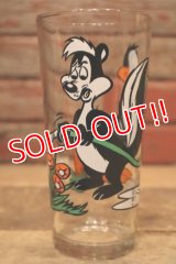 gs-240301-07 Pepe Le Pew & Daffy Duck / PEPSI 1976 Collector Series Glass