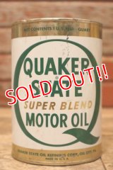 dp-240207-18 QUAKER STATE / 1970's SUPER BLEND MOTOR OIL One U.S. Quart Can