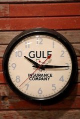 dp-230201-28 GENERAL ELECTRIC / 1950's GULF INSURANCE COMPANY Wall Clock